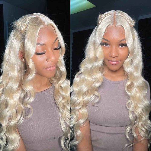 Fayniss 20Inch 613 Blonde Wig Human Hair 180% Density 13x6 Body Wave Lace Front Wigs Human Hair Glueless Wigs Pre Plucked With Baby Hair (20 inch, 613 Blonde Wig)