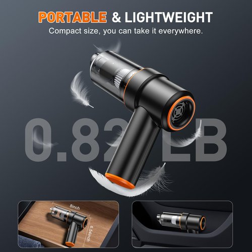 KMM Handheld Car Vacuum Cleaner, 9000Pa Vacuum Cleaner and Air Duster
