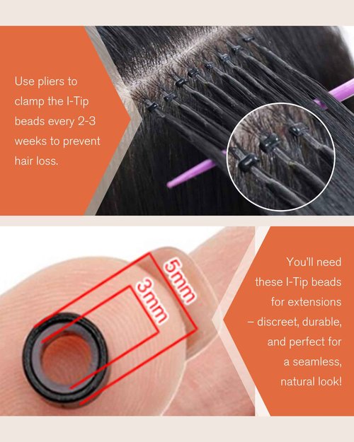 Sunny Hair I Tip Hair Extensions Human Hair 28inch Itip Human Extensions Jet Black Fusion Hair Extensions Heat-Stylable Itip Extensions Invisible Stick Tips Hair Extensions Natural 50g