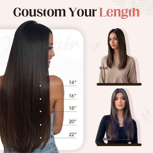 XDhair Wire Hair Extensions 20 Inch 85g Balayage Walnut Brown to Ash Brown and Blonde Invisible Wire Hair Extensions for Women #3/8/22 20 Inch