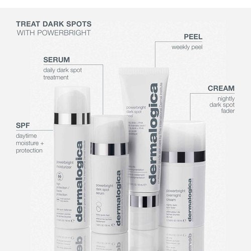 Dermalogica Powerbright Moisturizer SPF 50 Facial Sunscreen, Shields Skin Against Dark Spots with Niacinamide & Hyaluronic Acid, 1.7 Fl Oz