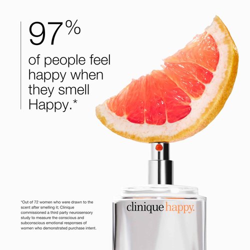 Clinique Happy Eau de Parfum Spray | Notes of Grapefruit, Bergamot, Hawaiian Wedding Flower + Spring Mimosa | Perfumes for Women, 1.7 Fl Oz