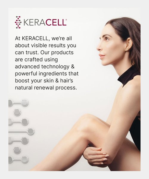 Keracell Invigorating Shampoo - Hair Growth Shampoo for Women & Men with Human Stem Cell Extract – Cleanses, Strengthens & Moisturizes to Support a Healthier Scalp & Fuller-Looking Hair - 8 oz