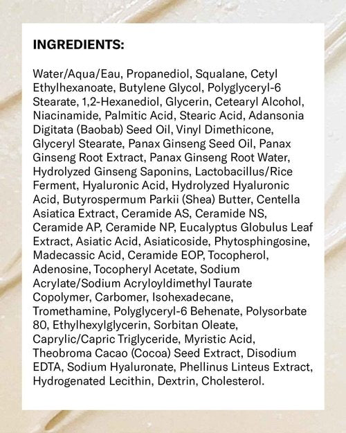 Then I Met You Renewing Rich Beauty Cream, Deep Hydration Korean Moisturizer with Quad Ginseng Complex, Fast Absorbing Vegan-Cruelty-Free Plant-Based Antioxidant, Alcohol Free Skincare for Exfoliated