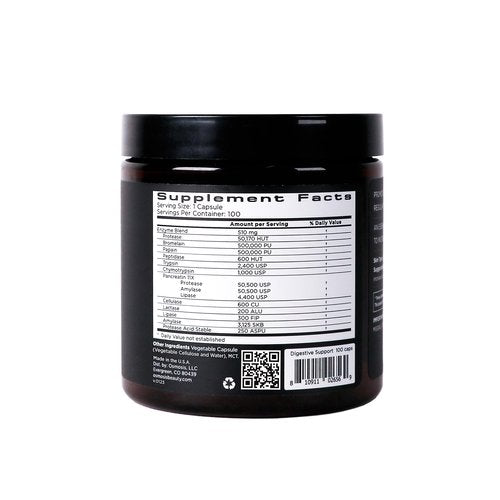 OSMOSIS Skincare Digestive Support Enzyme Supplement, 100 Count