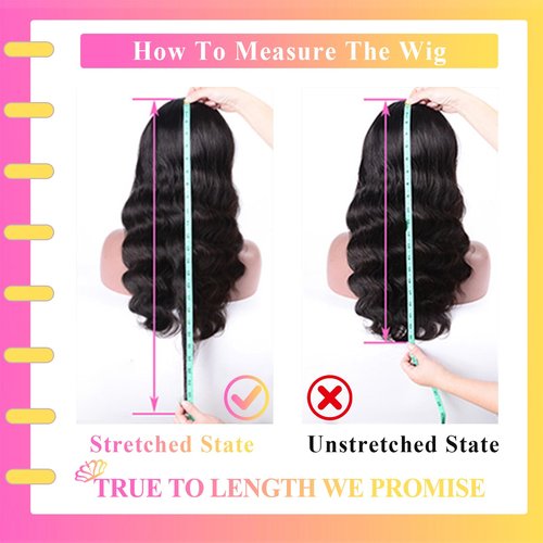 Aptatuse Body Wave Lace Front Wigs Human Hair 24 Inch 180% Density 13x4 HD Transparent Lace Frontal Wigs Human Hair Pre Plucked Glueless Lace Front wigs Free Part Natural Black
