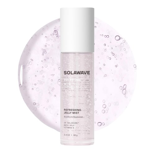 SolaWave Microbiome + Skin Barrier Skincare Bundle (Cleanser, Jelly Mist & Moisturizer) with Hyaluronic Acid, Probiotics, Beta Glucan, Pro Vitamin B5, Gota Kula, Vitamin E Antioxidants