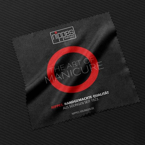 Nippes Solingen Manicure Set, 5-Piece, Stainless Steel and Nickel Free, Genuine Brown Cowhide Leather Case Made In Soligen Germany