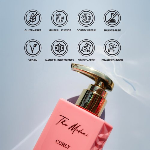 Curly Mineral Kit - Shampoo (8.5oz/250ml), Mineral mud (8.5oz/250ml) and Curly Mineral Curl Cream (8.5oz/250ml) Complete 3-step system for curly hair care