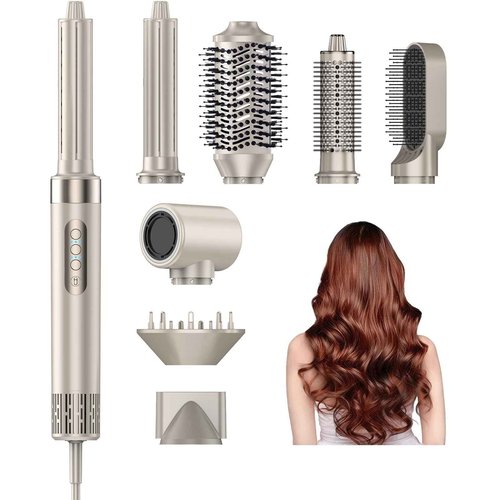 Hupifaz 8 in 1 Hair Styler & Hair Dryer, Auto Wrap Curler, High-Speed 110000 RPM Frizz-Free Blow Dryer, Curl Diffuser, Hot Air Styler for Fast Drying, Curling, Straightening, Volumizing
