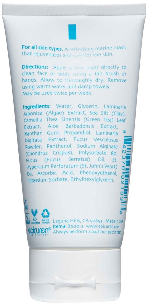 epicuren DISCOVERY Green Tea & Seaweed Soothing Mask, 2.5 oz.