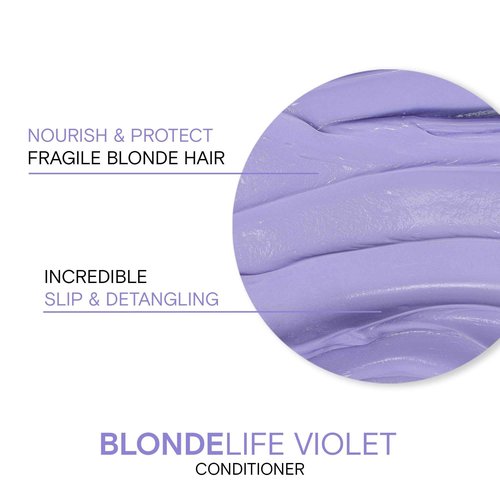 Joico Blonde Life Violet Shampoo and Conditioner | For Cool & Bright Blonde Hair | Neutralize Brassy Tones | Banish Yellow Tones | Boost Shine | Sulfate Free | With Monoi & Tamanu Oil
