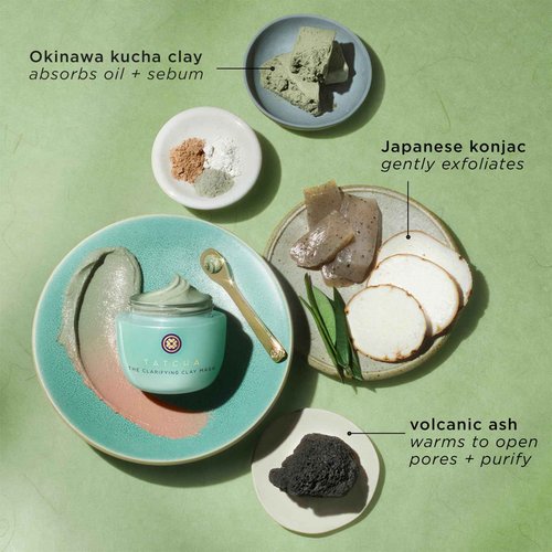 TATCHA The Clarifying Clay Mask | Exfoliating Pore Treatment Creates a Warming Sensation To Open & Purify Pores, 50 ml | 1.7 oz