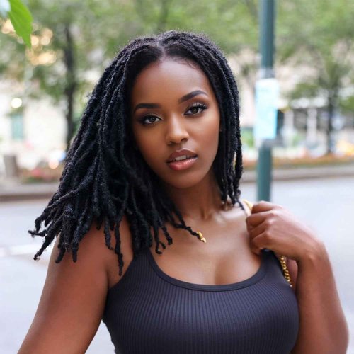 FEHOKA 0.6cm Human Hair Locs Extensions 8 Inch 60 Str Loc Extension Black 100% FUll Handmade Human Hair Dreadlock Extension for Woman/Man/Kids Human Hair Locks Can be Curly and Dyed