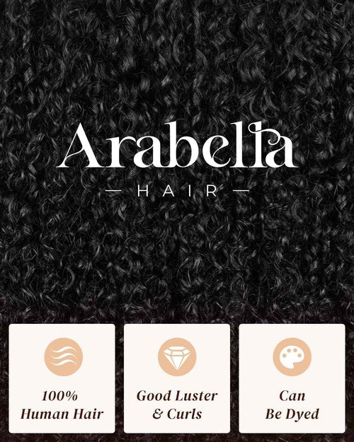 Arabella 5x6 Wear and Go Glueless Wigs Human Hair 210% Density Deep Curly Bob Wig Lace Front Wig Pre-Cut Lace Wigs Pre Bleached Tiny Knots Bob Wig Human Hair(12inch, 5x6 DC Glueless Bob)