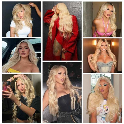 YISEA 613 Blonde Bundles With Closure Brazilian Body Wave 3 Bundles With Closure Blonde Human Hair Bundles With Closure Remy Hair (10 10 10+10, 613#)