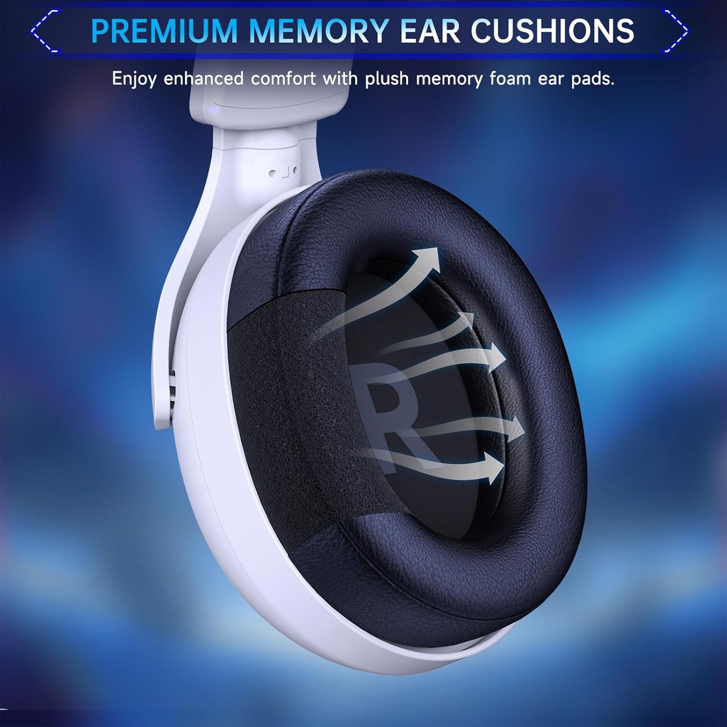 2.4GHz Gaming Headset Wireless for PS5, PS4, PC, Switch, Fortnite/Minecraft/FPS Gamers, Bluetooth 5.3 Gaming Headphones with Noise Canceling Mic, 45H+ Battery, Bass Sound, RGB Light -Black