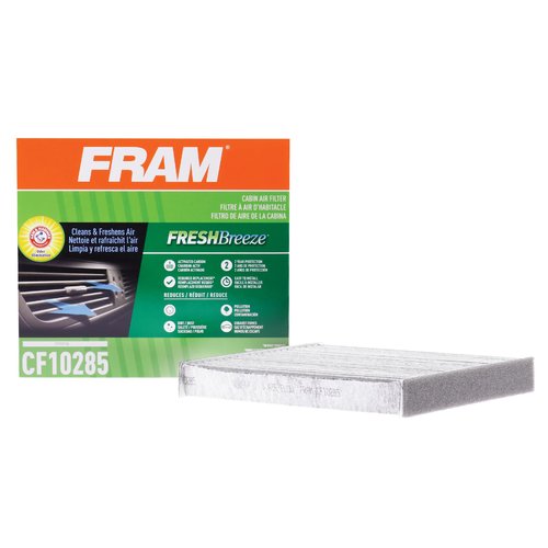 FRAM Fresh Breeze Cabin Air Filter Replacement for Car Passenger Compartment w/Arm and Hammer Baking Soda, Easy Install, CF10285 for Toyota Vehicles , white