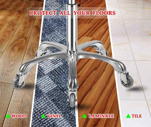 Ainilaily Rolling Stool with Wheels, Heavy Duty Hydraulic Massage Stool for Shop Guitar Lab Tattoo Workbench Medical, Adjustable Swivel Chair (Black)