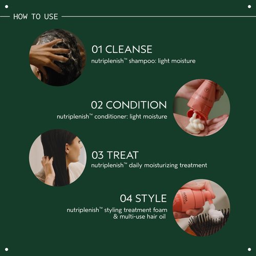 Aveda Nutriplenish Light Moisture Shampoo & Conditioner Duo | for Normal to Dry Hair | Organic Pomegranate Oil, Coconut Oil, Mango Butter | 8.5 Fl Oz