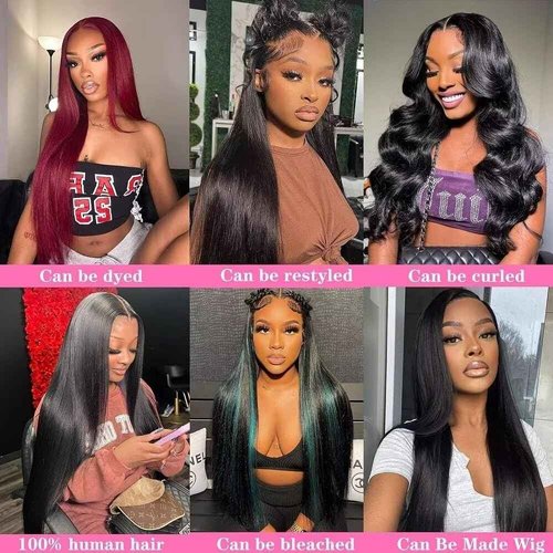 10A Straight Bundles with Frontal 16 18 20 with 14 Inch Human Hair Bundles with Closure 100% Unprocessed Brazilian Virgin Human Hair Weave 3 Bundles with Frontal HD Lace