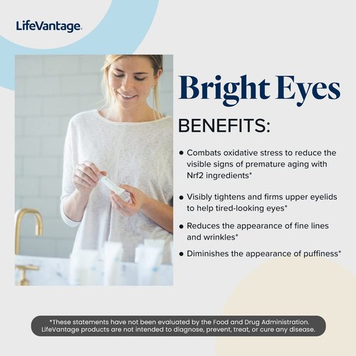 LifeVantage - TrueScience Eye Serum - Brightens, Tightens, Reduces Dark Circles and Puffiness with Nrf2 Technologies - 15ml