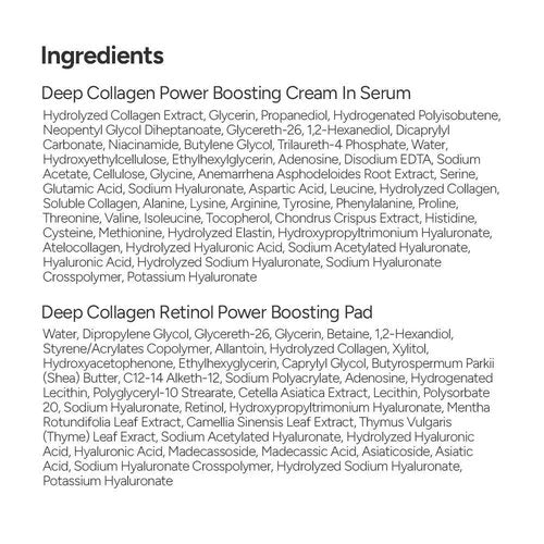 SUNGBOON EDITOR Wrinkle Free Essentials: Deep Collagen Mask(4ea) & Boosting Pad & Cream in Serum, Hydrating for Sensitive Skin, Wrinkle Care, Low molecular weight collagen for elasticity and soothing