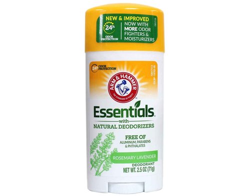 Arm & Hammer Essentials Deodorant with Natural Deodorizers Rosemary Lavender Aluminum Free 2.5 oz (Pack of 7)