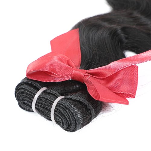 Raw Bundles Human Hair Body Wavy Human Hair Bundles 20 inch Thick Ends No Tangle Shedding 15A Raw Indian Hair Triple Lifespan 3X (Black, 20inch)