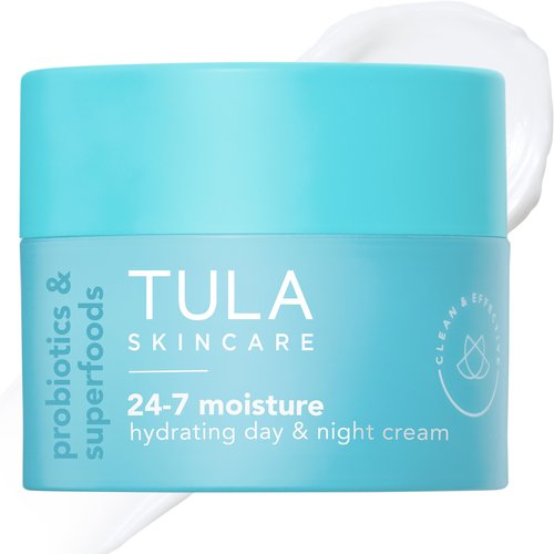 TULA Skin Care 24-7 Hydrating Day & Night Cream 1.5 oz. + Cult Classic Purifying Face Cleanser Travel Size 1 oz., 2 Piece Set