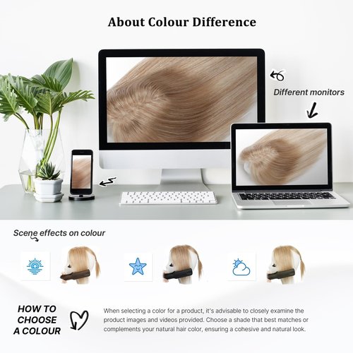 SHEIRIS 4/27 Human Hair Toppers for Women, for Women with Thinning Hair Swiss Base, No Bangs, 10 Inch (#Medium Brown Mix Blonde)
