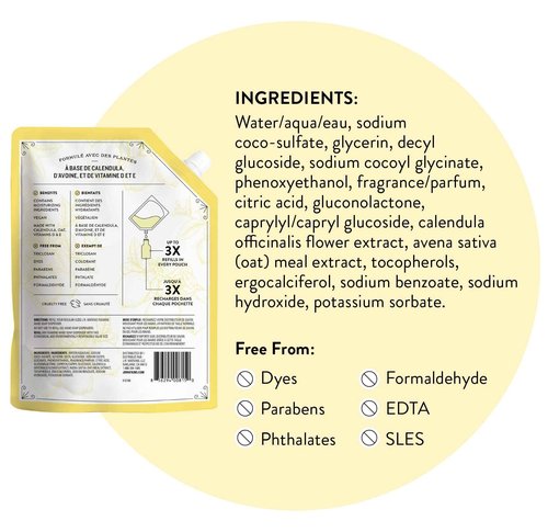 J.R. Watkins Foaming Hand Soap Refills, , Alcohol-Free Hand Wash, Cruelty-Free, , Moisturizing Hand Soap Refill for Bathroom or Kitchen, Lemon 28 fl oz Foam Soap Refill, 6 Pack