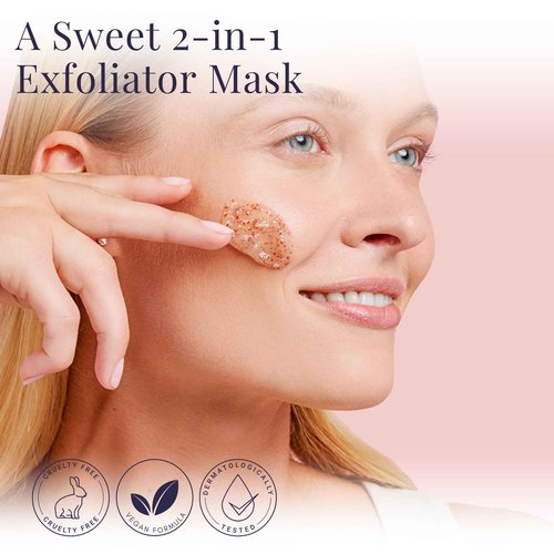 MONAT Berry Refined Scrub™ - Perfecting Exfoliator Mask with Skin-Brightening AHAs and Cranberry Seeds, 87ml