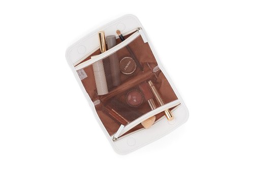 HOBO Womens Beauty Cosmetic Pouch Ecru Daisy Perf One Size One Size