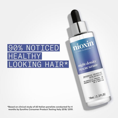 Nioxin Ultimate Power Serum, Intensive Daily Leave-In Hair Treatment with Caffeine + Night Density Rescue, Overnight Antioxidant Leave-in Serum, Night and Day Hair and Scalp Treatment Bundle