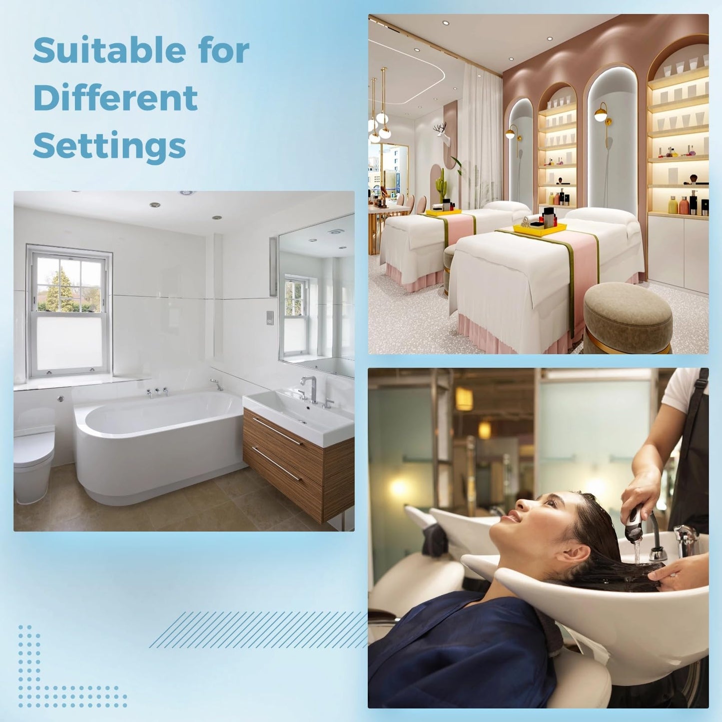 Homaisson Head Spa Waterfall Equipment, Water Circulation Shampoo Bowl Rack & Pillow, Head Spa Attachment for Salon, Shampoo Bed Show Accessories, Ideal for Salon Hair Washing Station