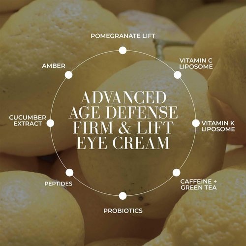 Fitglow Beauty | Eye C Firm Anti Aging, Firming & Hydrating Eye Cream | Reduce Wrinkles, Fine Lines, Dark Circles & Puffiness | Vitamin C + K, Caffeine, Hyaluronic & Botanical Extracts | Clean Beauty