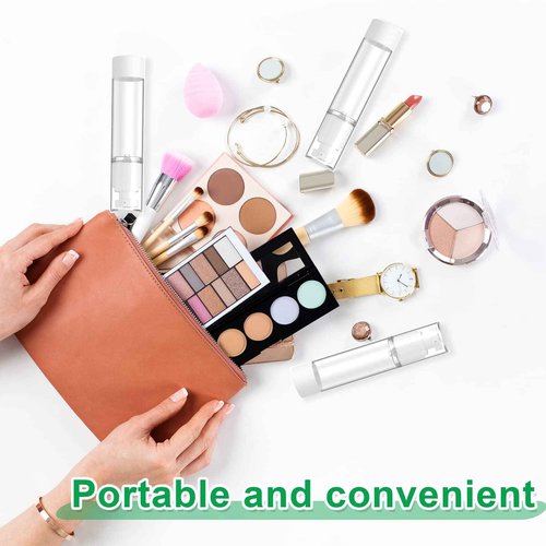 Sabary 60 Pcs Clear Airless Pump Bottles Refillable Cosmetic Travel Size Dispenser Vacuum Plastic Travel Bottles Empty Lotion Pump Dispenser Liquid Toiletry Container(3.4 oz)