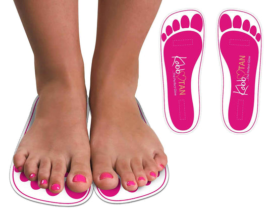 180 Pairs(360feets)Spray Tan Feet Pads Disposable & Economic Pink Feet pads for Spray tanning,Use in Tanning booth,Sunless Tanning at Home or Beauty Salon-Non Slip-Comfortable-Hygienic-Ultra Bronzing