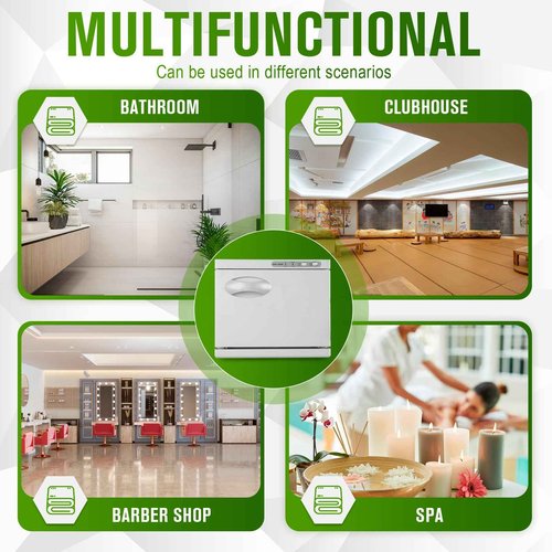 9TH SHOP Hot Towel Warmer, 8L Hot Towel Cabinet, 2-in-1 Quick Heating Towel Warmers Spa for Facials Spa Estheticians Massage Salon and Home