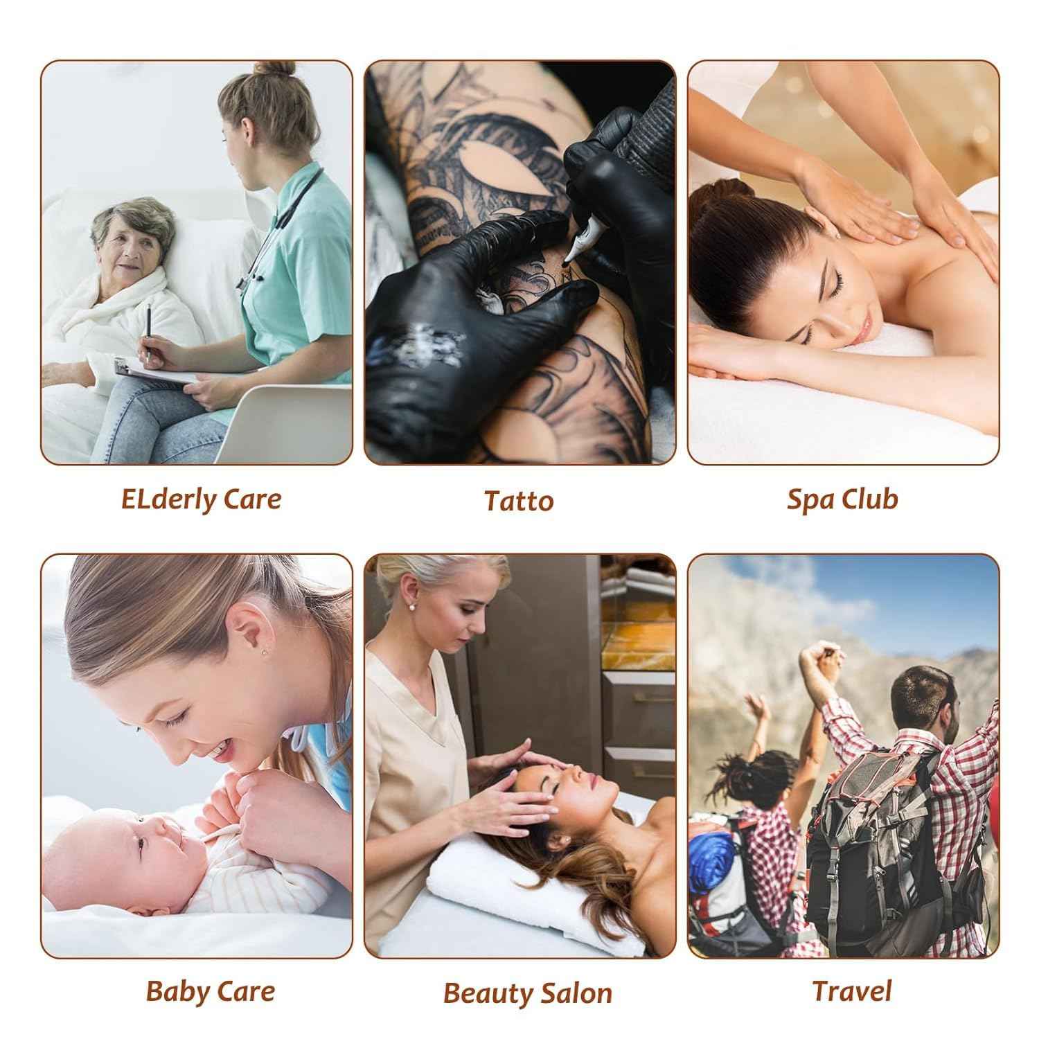 100 Pcs Disposable Fitted Massage Table Sheet Set - 50 Pcs Breathable Spa Bed Sheets and 50 Pcs Face Cradle Covers/Headrest Covers