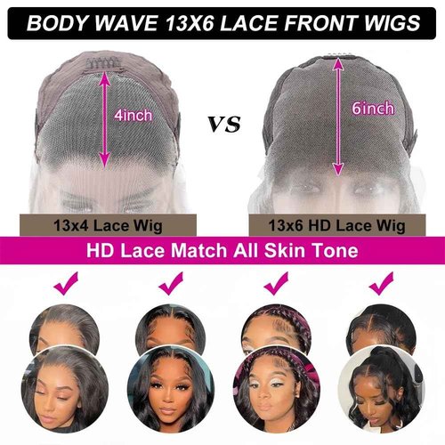 28 Inch 13x6 Lace Front Wigs Human Hair Body Wave Wig HD Lace Front Wigs Human Hair Glueless Wigs Human Hair Pre Plucked HD Transparent Lace Wigs for Black Women Frontal Wigs Human Hair