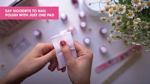 Diamond Wipes Nail Polish Remover Wipes with Aloe Vera, Acetone Nail Polish Remover Pads, Case of 500 Individually Wrapped Nail Polish Wipes