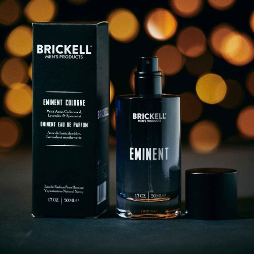 Brickell Men's Eminent Cologne for Men, Anise, Cedarwood, Lavender and Spearmint, Natural and Organic, 1.7 oz