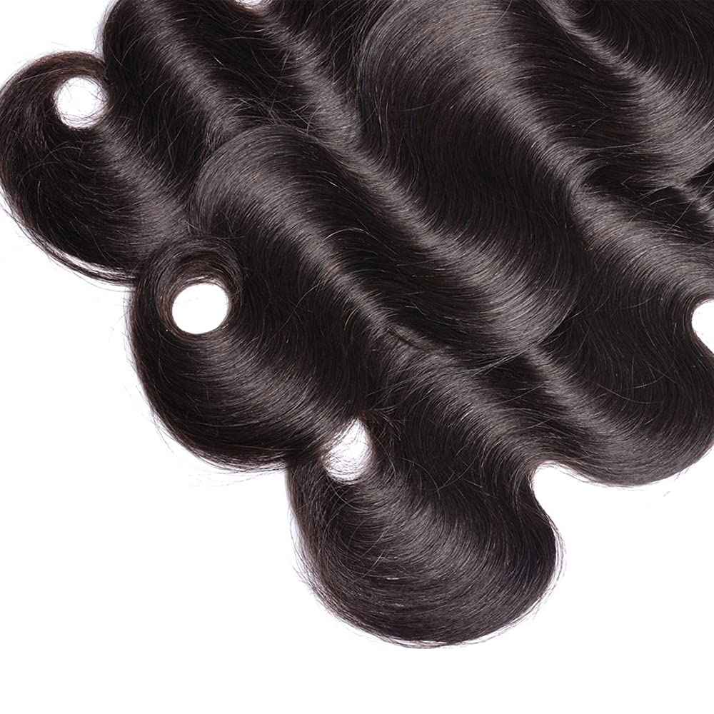 30 30 30 Inch Human Hair Bundles Color 1B Body Wave Hair Weave Unprocessed Brazilian Virgin Hair Extensions Double Weft Real Natural Black Hair Weave