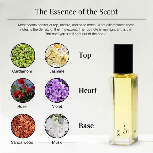 Riddle Ex Roll-On Perfume Made in USA - Premium Rollerball Fragrance for Women with Cardamom, Sandalwood, Rose, and Musk - Long-Lasting Alcohol-Free Gentle on Skin - Ideal for Daily Use and Travel