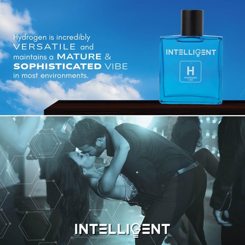 Intelligent Hydrogen Eau de Parfum | Cologne for Men | Fresh, Playful, and Elegant | 3.4 Fl Oz (100 mL)