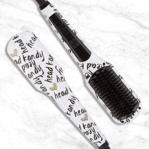 Head Kandy One Upper Hair Straightening Brush with Heat | Hot Brush with Ceramic Plating | Anti Scald Technology | Kandy Love