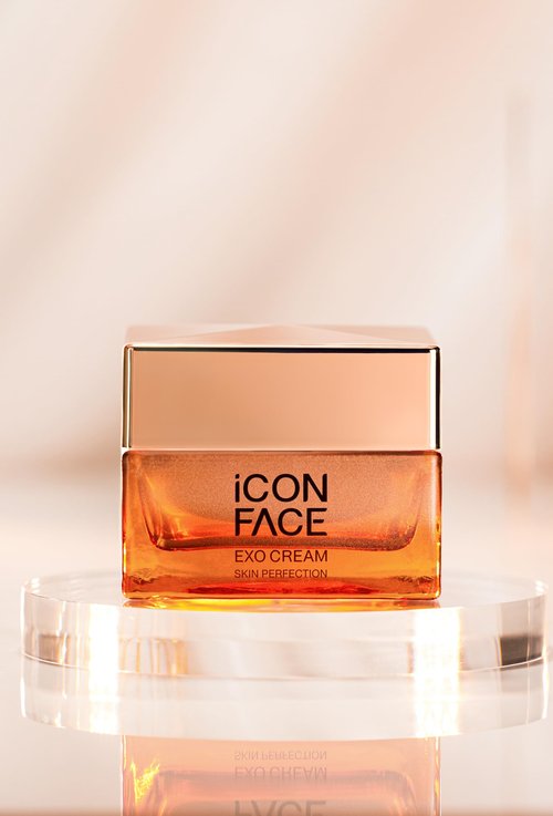 ICON FACE EXO CREAM SKIN PERFECTION WITH STEM CELLS AND SALMON OVUM EXTRACT, ANTI AGING CREAM, WRINKLE Reduce Wrinkle, Dark Circle, Dry Skins, Multi Nutrients, Vitamin B3, B5, C-50 ml