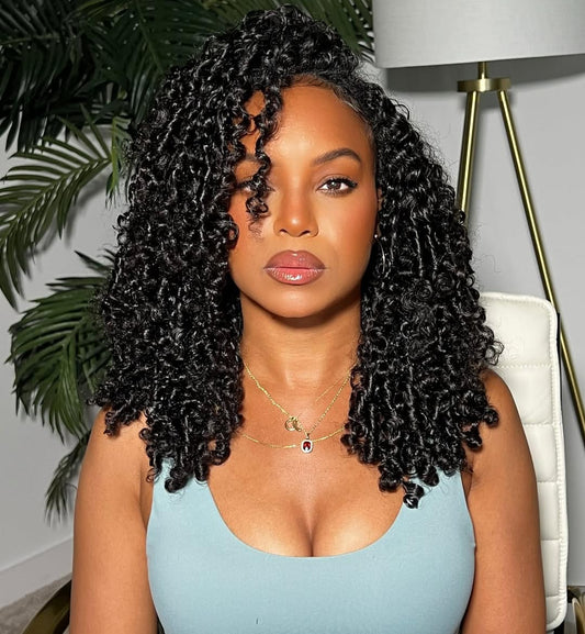 Half Wig Human Hair 3 In 1 Special Curly Half Wigs for Black Women 200% Density Wear and Go Glueless Wig Drawstring Ponytail Seamless Flip Over No Lace Headband Wig Beginner Friendly 16 Inch